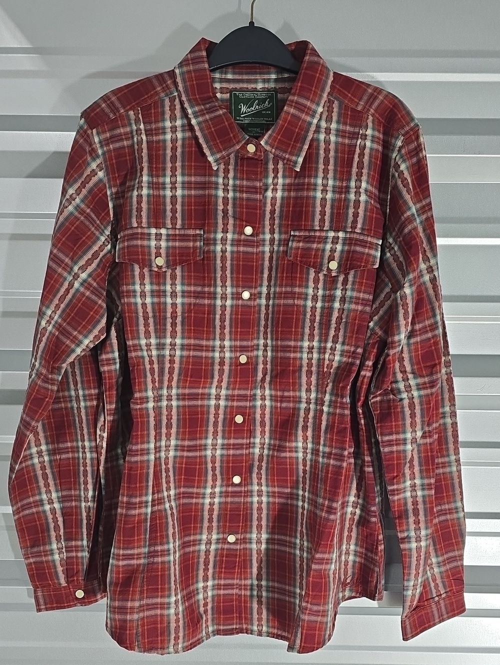 Woolrich Women's Plaid Long-Sleeve Button-Down Shirt